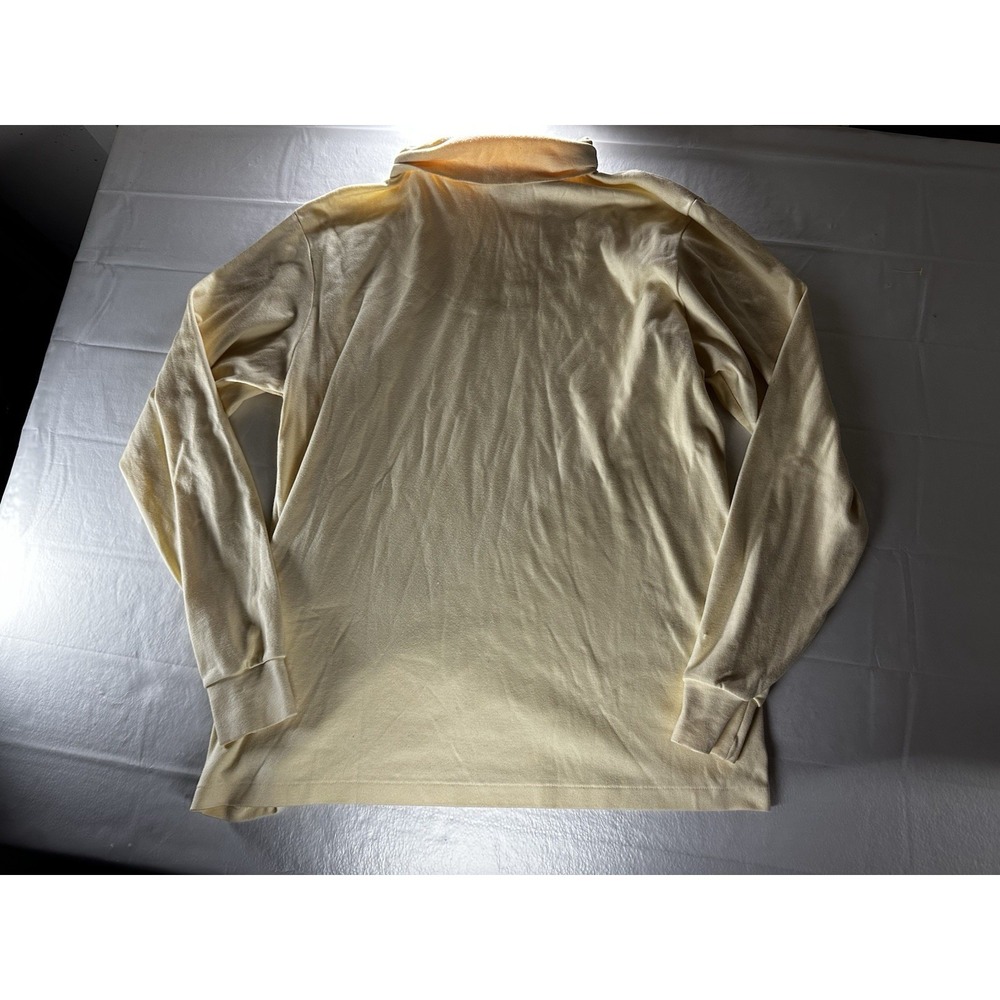 Vintage New York Sportswear Exchange Shirt Mens XL Beige Mock Neck USA Made